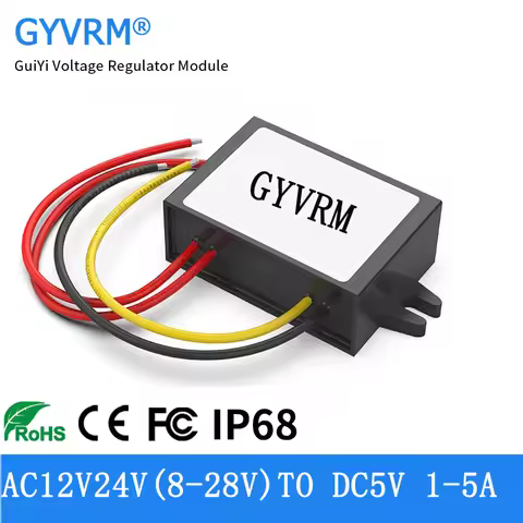 AC to DC Converter 24V to 5V 1A 2A 3A 4A 5A Power Converter AC12V to DC5V 5A 25W AC-DC Power Module 