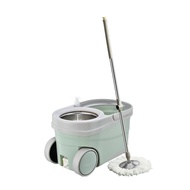 Imported Bennix Thailand mop BN-888BN-GREEN with bucket with 2 compartments for washing and spinning