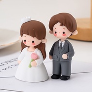 Groom Bride and Groom Doll Office Desktop Decoration Couple Office Desktop Decoration Bride and Groo