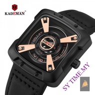 KADEMAN 612 Fashion Trendy Men's Watch Rectangular Dial Belt Men's Watch