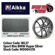 AIKKA SPORT RIM PAINT/ WL37 / BMW HYPER SILVER  /CAR & MOTOR SPORT RIM  PAINT/AEROSOL SPRAY TIN