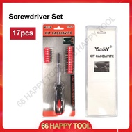 66 Happy Tool DIY High Quality Easy Use Screwdriver Set (17Pcs)