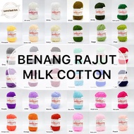 PROMO (pcs) BENANG RAJUT MILK KATUN / BENANG RAJUT MILK COTTON /