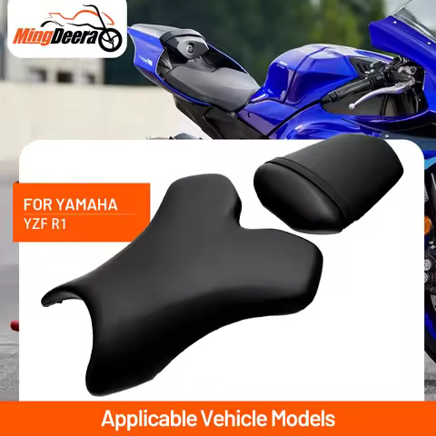 Driver or Passenger Seat Fit For YAMAHA YZF R1 YZFR1 2004 2025 2006 Motorcycle Black Front Driver Se