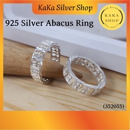 Original 925 Silver All Abacus Ring For Men / Women (352055) | Cincin Lelaki / Perempuan Sempoa Perak 925 | Ready Stock