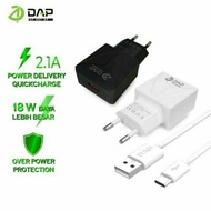 CHARGER DAP D-A8T 2.1A TYPE C + TYPE C DATA CABLE