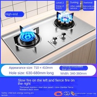 Stainless Steel Premium Built-in Hob Gas Cooker Stove Dapur Gas Double stove bench type domestic gas stove liquefied gas