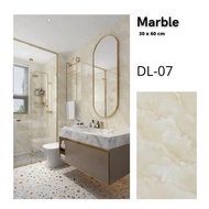 Lantai Vinyl Marble/ Wallpaper Dinding Vinyl Marbel Granit 30x60 Tebal 3mm