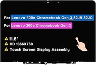 Screen Replacement for Lenovo 500e ChroMebook Gen 3 82JB 82JC 82JB0000US 82JB0001US 82JB0002US 82JB0