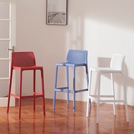 WEILIANG Dining Chair Bar Chair Simple Ins Bar Stool Designer Can Stack Nordic Plastic Bar Chair