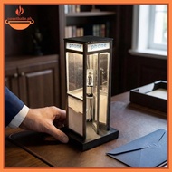 Sweet British Tall Vintage Phonebooth Lamp Retro Telephone Booth Table Lamp Creative Home Bedroom Ca