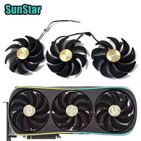 105MM RTX4080 GPU Cooler Cooling Fan For ZOTAC RTX 4080 RTX 4080 SUPER RTX 4090 AMP EXTREME AIRO Rep