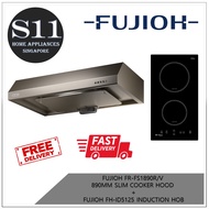 FUJIOH FR-FS1890R/V  890MM SLIM COOKER HOOD  +  FUJIOH FH-ID5125 INDUCTION HOB BUNDLE DEAL