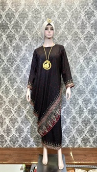 Setelan Rok Batik Viscose Silk Modern | Set Rok Batik Viscose Semi Sutera Premium Baju Stelan Pesta