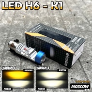 Mini Biled Projector Headlight H6 LASER CUT OFF FLAT P15D LED H6 Projector AC DC 12-80V Full Aluminu