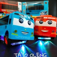 Mainan truk oleng mainan tayo oleng dancing robot mobil bus tayo ada lampu dan musik Mainan Anak Vir