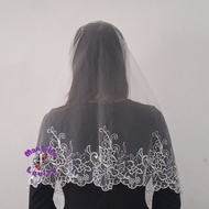 Mantilla Spanish Style Catholic Church Mass Veil Catholic Veil - RoseINFINITY (Pre Order)