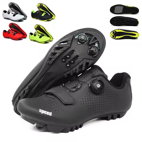 New Unisex pedal Cycling Shoes Flat shoes Suitable For Mountain Sports Pedal Self-Locking Cycling Sh