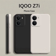 【Hot sale】For IQOO Z7i Case Fall prevention Silicone Full Case Classic Solid Color Phone Case Cover