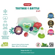 Iq Angel Rattle Teether Toys Box 6in1/Baby Bite Teether/Baby Teether/Baby Bite Toys