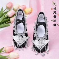 Strong Ethnic Shoes Miao Ethnic Shoes Ethnic Style Shoes Featured Black Dance Shoes
