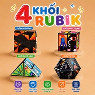 Combo of 4 Transforming 3D Rubik's Cubes, Variant Rubik's Cube, Magic Cube - 3D Rubik's Cube to chan