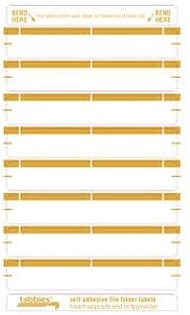 Tabbies Writable 1-Up File Folder Name Labels, Tan, 3-7/16"W x 9/16" H, 248 Labels Per Pack, Self-Ad