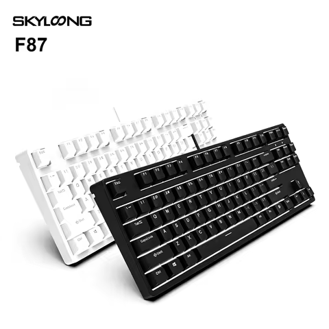 【SKYLOONG F87】 Wireless gaming keyboard hot swappable mechanical switch RGB lights PBT keycaps 80% P