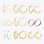ENFASHION Circle Hoop Earrings For Women Gold Color Earings Stainless Steel Boucle Oreille Femme Fashion Jewelry Wholesale Bulk