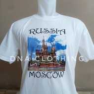 Kaos Rusia Baju Souvenir Negara Russia Moscow