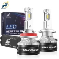 DAWNKNIGHT K7C 4300K H7 H4 H11 หลอดไฟ LED 3 ท่อทองแดงไฟ LED สําหรับรถยนต์ H1 HB3 9005 HB4 9006 12V ห