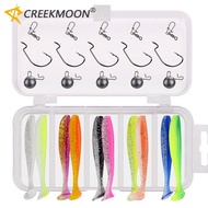 in stock 25 Pcs Soft Plastic Lure Bait Set Umpan Casting  Paddle Tail SP Soft Lure Soft Plastik Set 