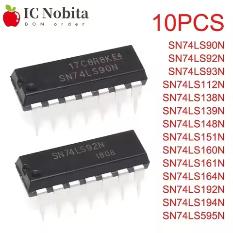 74LS90 74LS92 74LS93 74LS112 74LS138 74LS139 74LS148 74LS151 74LS160 74LS161 74LS164 74LS192 74LS194