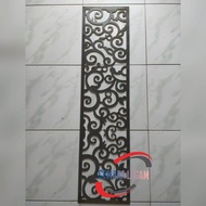 plat plasma cutting 15mm 20x80cm ornamen pintu pagar besi kanopi tempa klasik