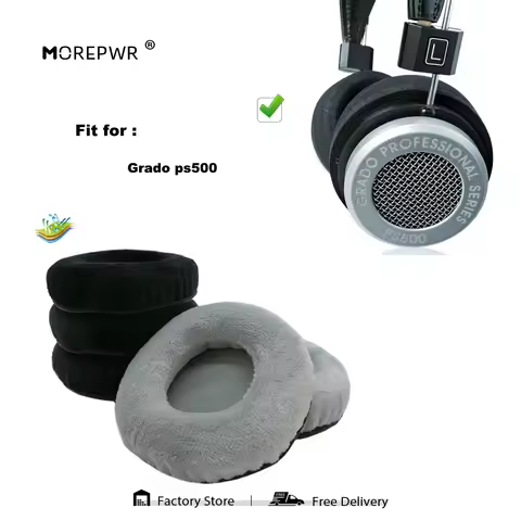 Replacement Ear Pads for Grado PS500 Headset Parts Leather Cushion Velvet Earmuff Earphone Sleeve Co