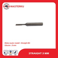 Straight 3 mm / 1/8",  4mm /5/32, 10mm, 12mm/ Mata Profil / Straight
