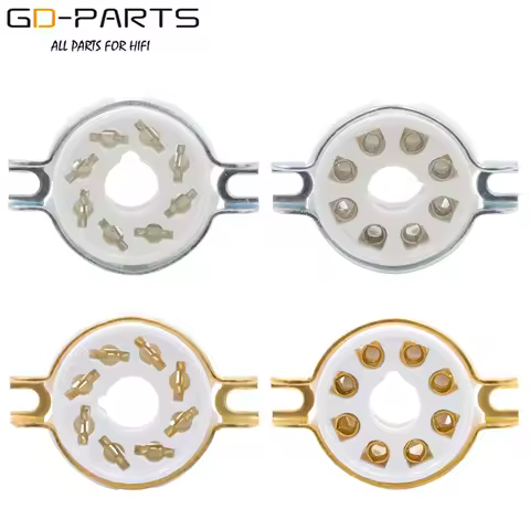 Chassis Mount 8pin Octal Ceramic Tube Socket For KT88 KT66 6SN7 5AR4 GZ34 5881 6V6 5U4G 6550 6J7 6SJ