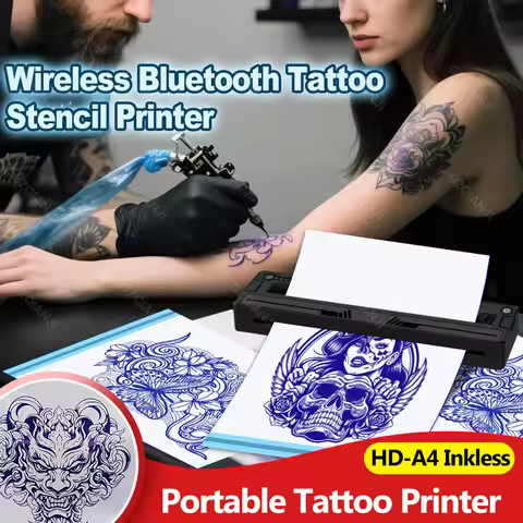 Portable Tattoo Transfer Maker A4 Tattoo Paper Stencil Printer For Tattoo artist Small Businesses Wi