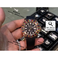 [Jelly Bean Real Gold Real Diamond Model] Rolex Gold Yacht Bezel Upgrade Candy Ring 40mm 3235 Moveme