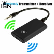 IBA-Bluetooth-compatible Receiver Wireless Audio Transmitter B10S5.0 2-in-1 Audio Receiver 3.5MM USB Rechargeable Dual