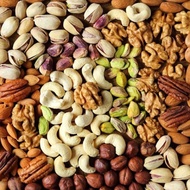 Cashew Pistachio Almond Walnut Nuts Ready to eat &amp; healthy 100 Grams Nougat Gajus Kacang Kacang Badam SNACKS