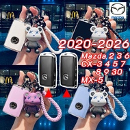 Mazda 2020-2026 NEW MX5 CX3 CX30 Mazda 6 Mazda 3 2025 car key remote case CX5 CX4 CX7 CX8 CX9 Mazda 