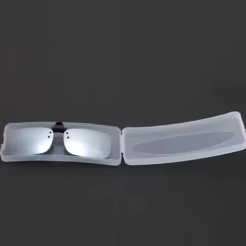 Portable Transparent Glasses Case Hard Plastic Frosted Glasses Storage Protective Box for Travel Dai