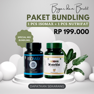 ISOMAX + NUTRIFAT Suplemen Penggemuk Badan Penambah Nafsu Makan dan Suplemen Gym Fitness