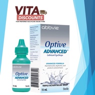 ABBVIE OPTIVE ADVANCED EYE DROPS 15ML EXP12/2026