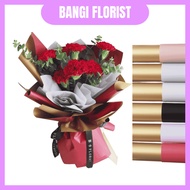 2TONE GOLD Waterproof Flower Wrapping Paper Bouquet Florist Wrap Wrapper Kertas Pembalut Bunga Hadia