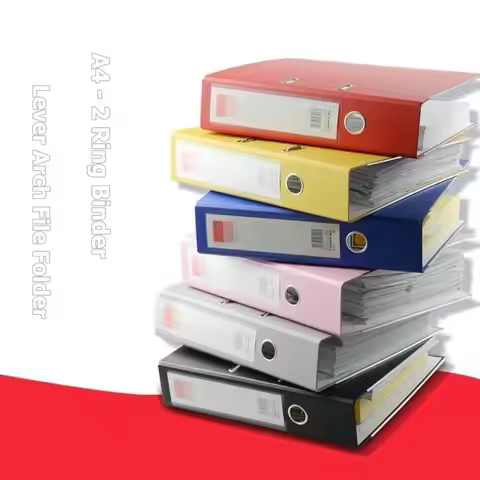 Large Capacity Big Ring Binder A4 Paper Document Organizer Lever Arch File Folder For Documents Stor