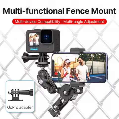 Ulanzi CM010 Multi-functional Fence Mount Gopro Hanging Net Stand Bracket For Gopro Insta360 DJI Act