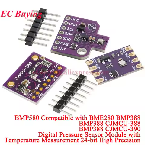 10Pcs/1pc BMP388 CJMCU-388 BMP580 Atmospheric Pressure Sensor Module Digital Temperature For Arduino