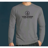 Velcom Text Print Black Premium Quality Long Sleeve Distro T-Shirt